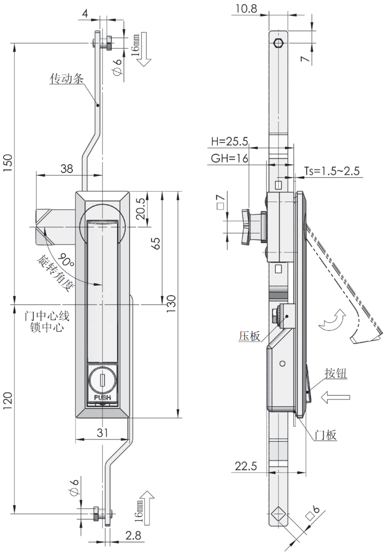 Industrial Cabinet Rod Lock Factory Industrial Cabinet Rod Lock Factory